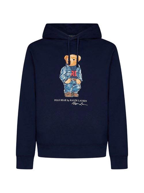 Felpa con Polo Bear in cotone navy POLO RALPH LAUREN | 710 953719002